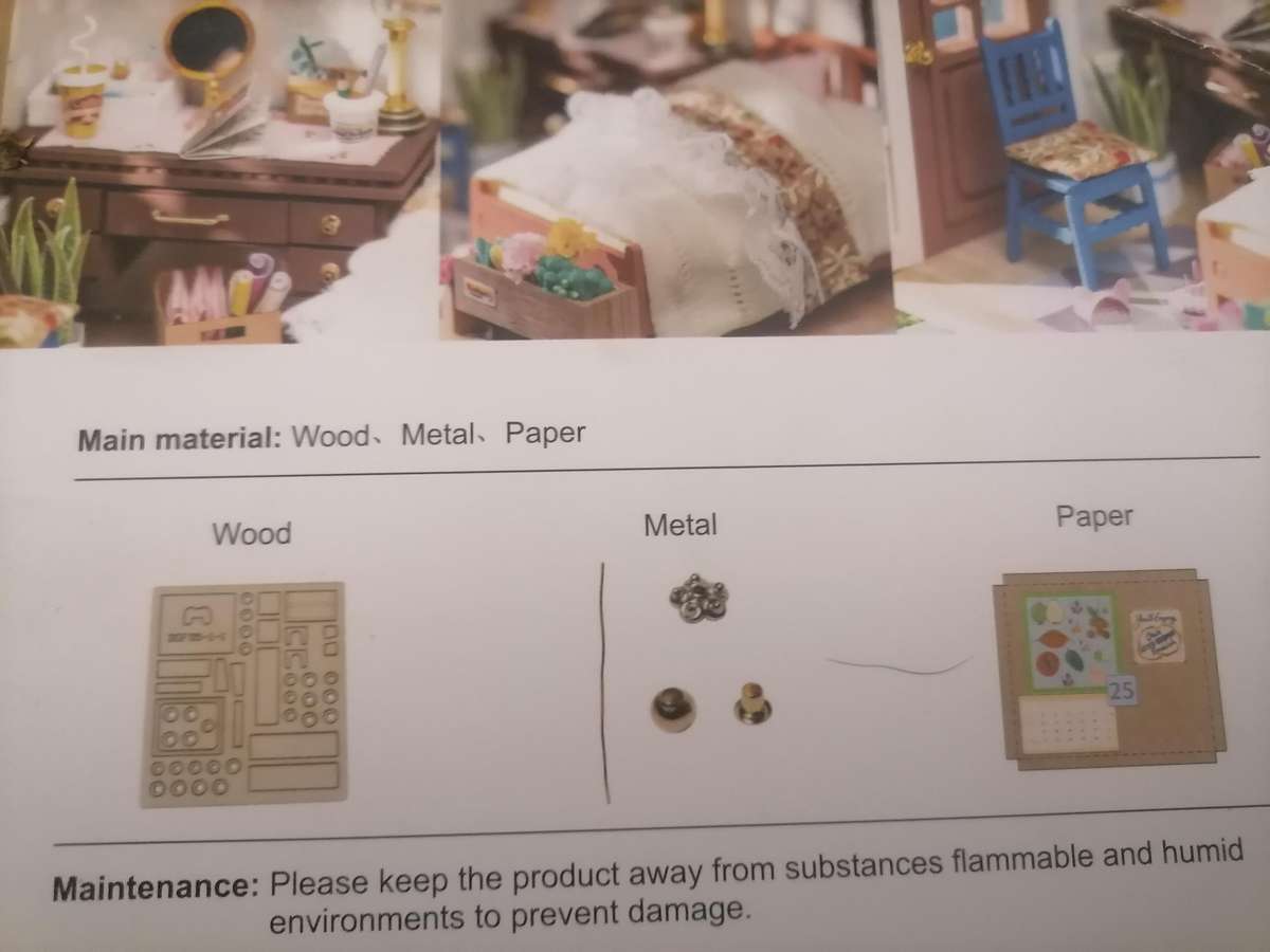 Annes Bedroom DIY Miniature Dollhouse - DGM08