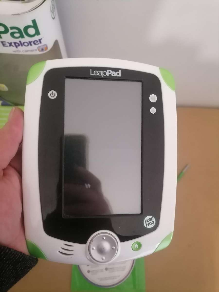 LeapFrog LeapPad Explorer Learning Tablet (Green) - 2 PENS - With power supply - 100% WORKING