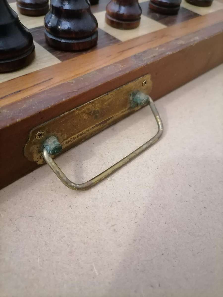 Vintage Large Wooden Chess Set - 100% COMPLETE - AMAZING