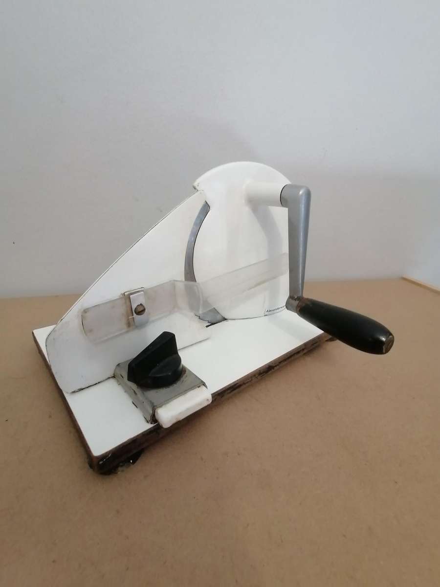 Vintage 70s 80s edelstahl roster frei bread and meat slicer - 100% WORKING