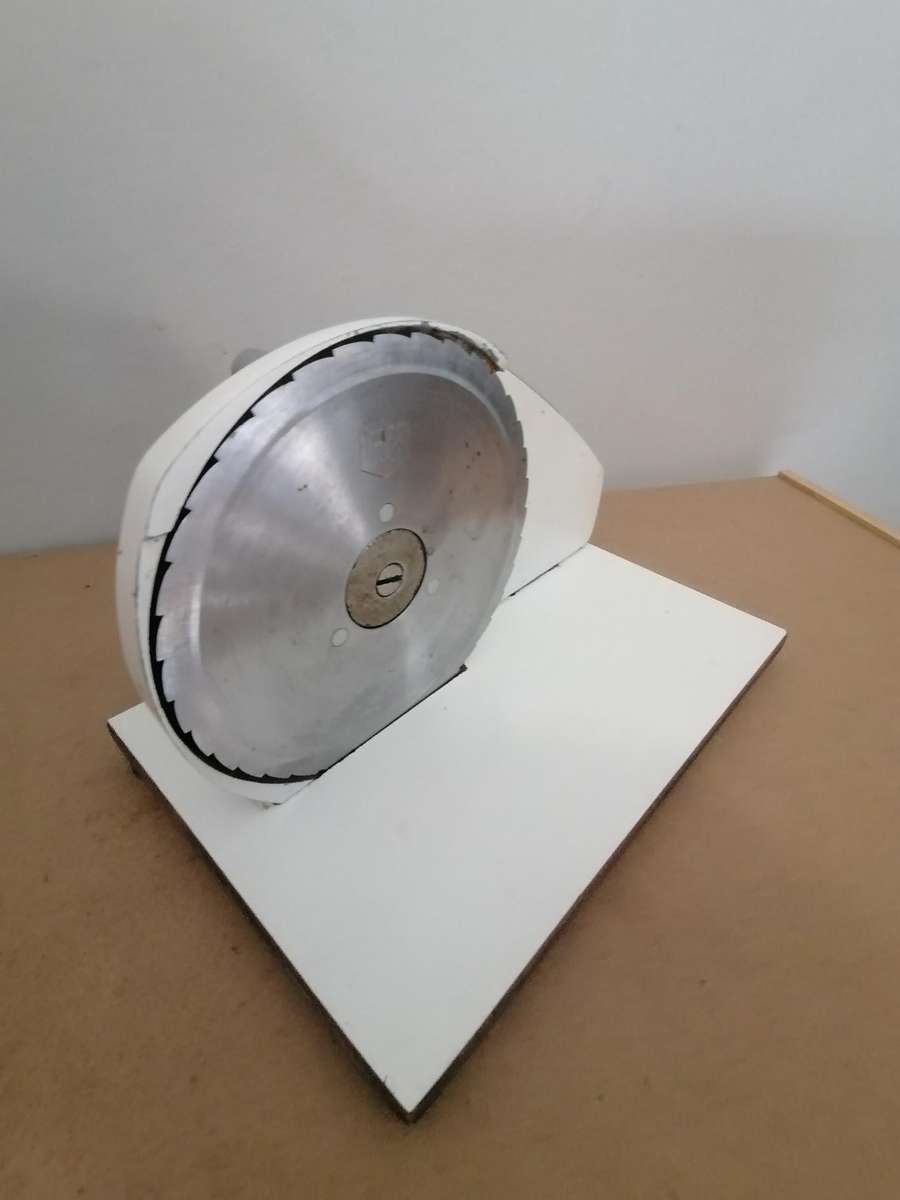 Vintage 70s 80s edelstahl roster frei bread and meat slicer - 100% WORKING