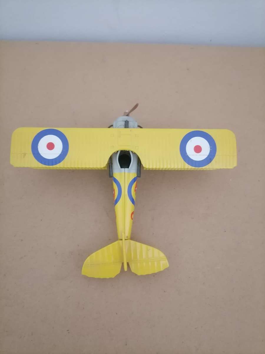 NEWRAY SPAD S.VII BI-PLANE WWI MODEL ASSEMBLED - Die Cast - 22 CM WING SPAN - 17 CM LENGTH