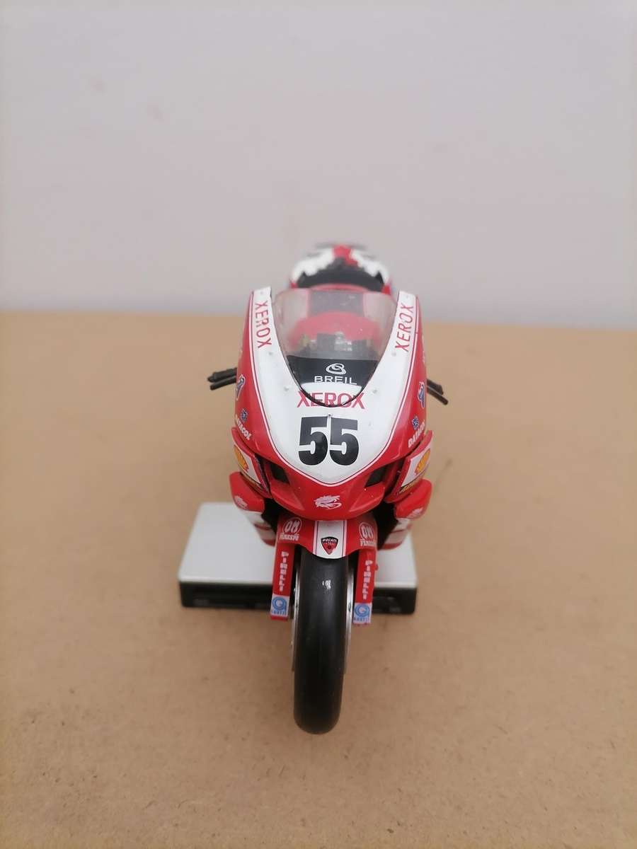 2007 New-Ray Lorenzo Lanzi MOTO GP Ducati 999 F07 WSB 2007 1/12 Missing Kickstand! - Die Cast