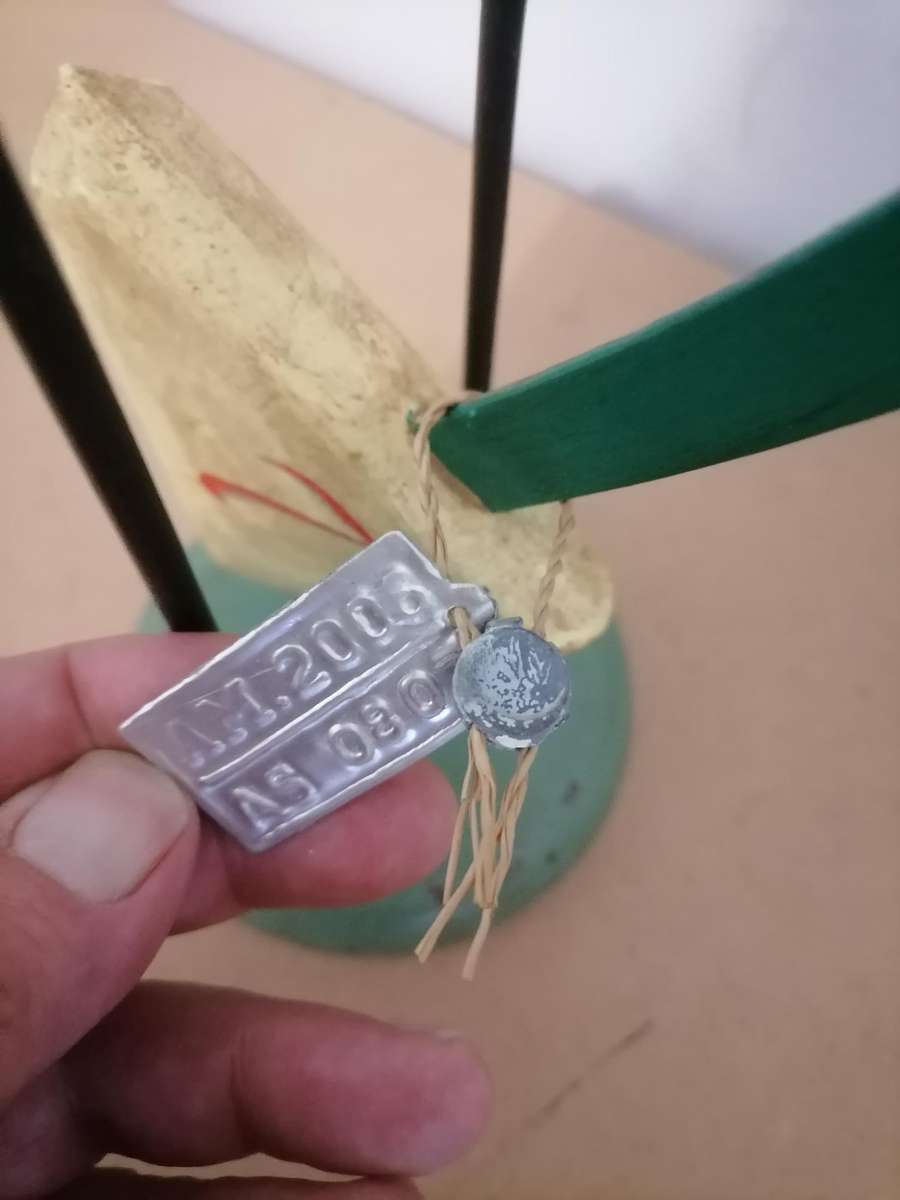 Vintage AM 2006 Sky Hook/AM Pendulum Balance DECOR ~ Articulated GOLFER - 56 CM HEIGHT WITH STAND