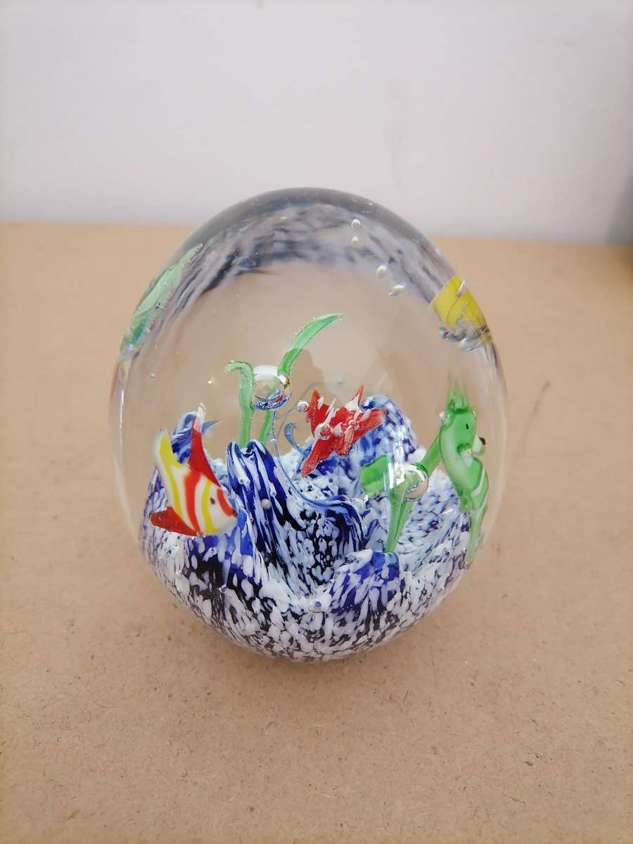 Murano Glass Art Glass Hand Blown Glass Original Decorative Paperweight