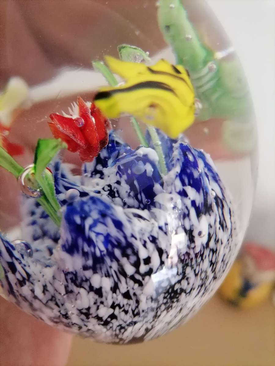 Murano Glass Art Glass Hand Blown Glass Original Decorative Paperweight