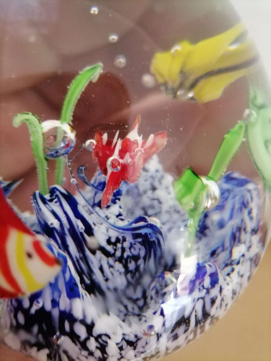 Murano Glass Art Glass Hand Blown Glass Original Decorative Paperweight