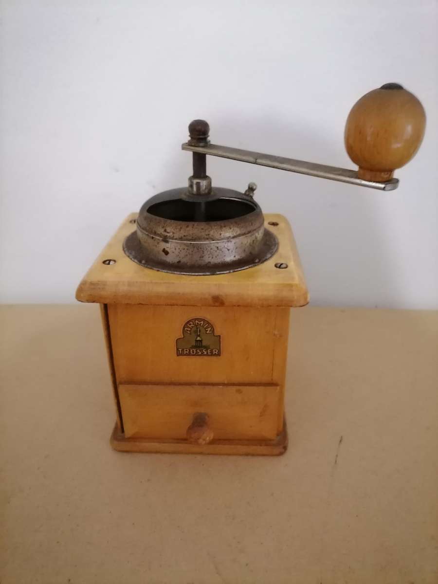 Antique Armin Trosser Coffee Grinder | Retro Kitchen Decor | Vintage Decor made West Germany, 1940