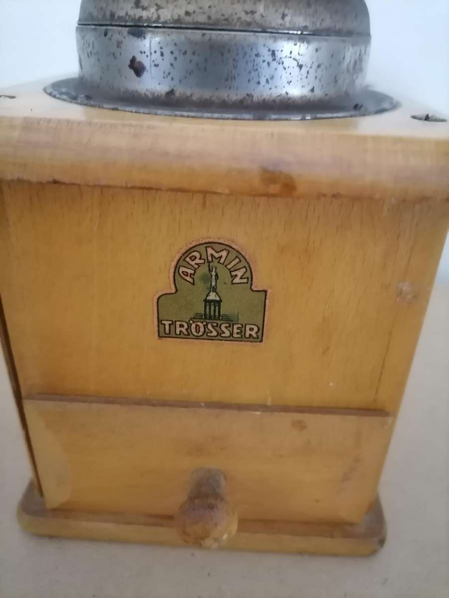 Antique Armin Trosser Coffee Grinder | Retro Kitchen Decor | Vintage Decor made West Germany, 1940
