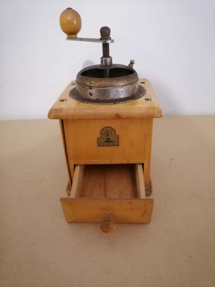 Antique Armin Trosser Coffee Grinder | Retro Kitchen Decor | Vintage Decor made West Germany, 1940