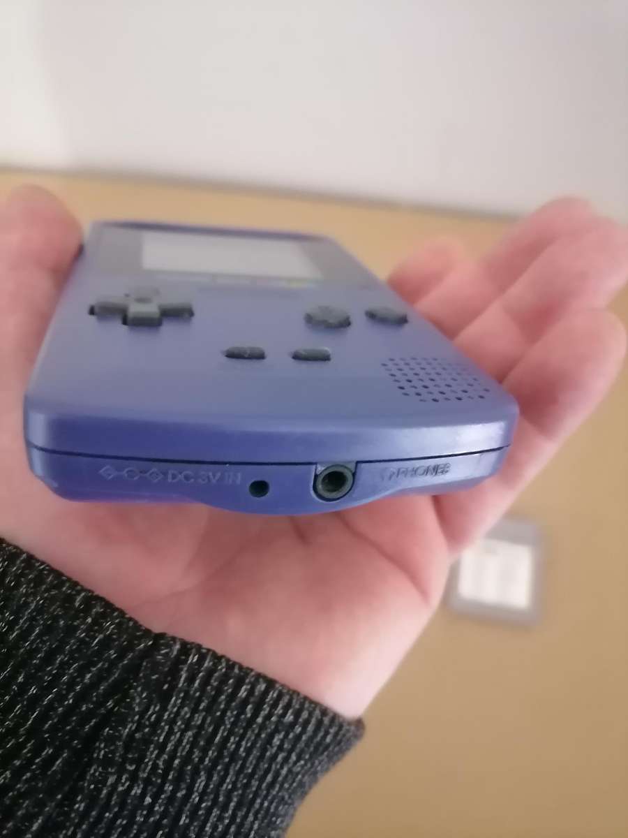 1998 Nintendo Game Boy Color Console CGB-001 Grape Purple + Super 19 in 1 Game