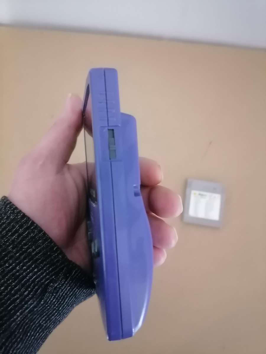 1998 Nintendo Game Boy Color Console CGB-001 Grape Purple + Super 19 in 1 Game