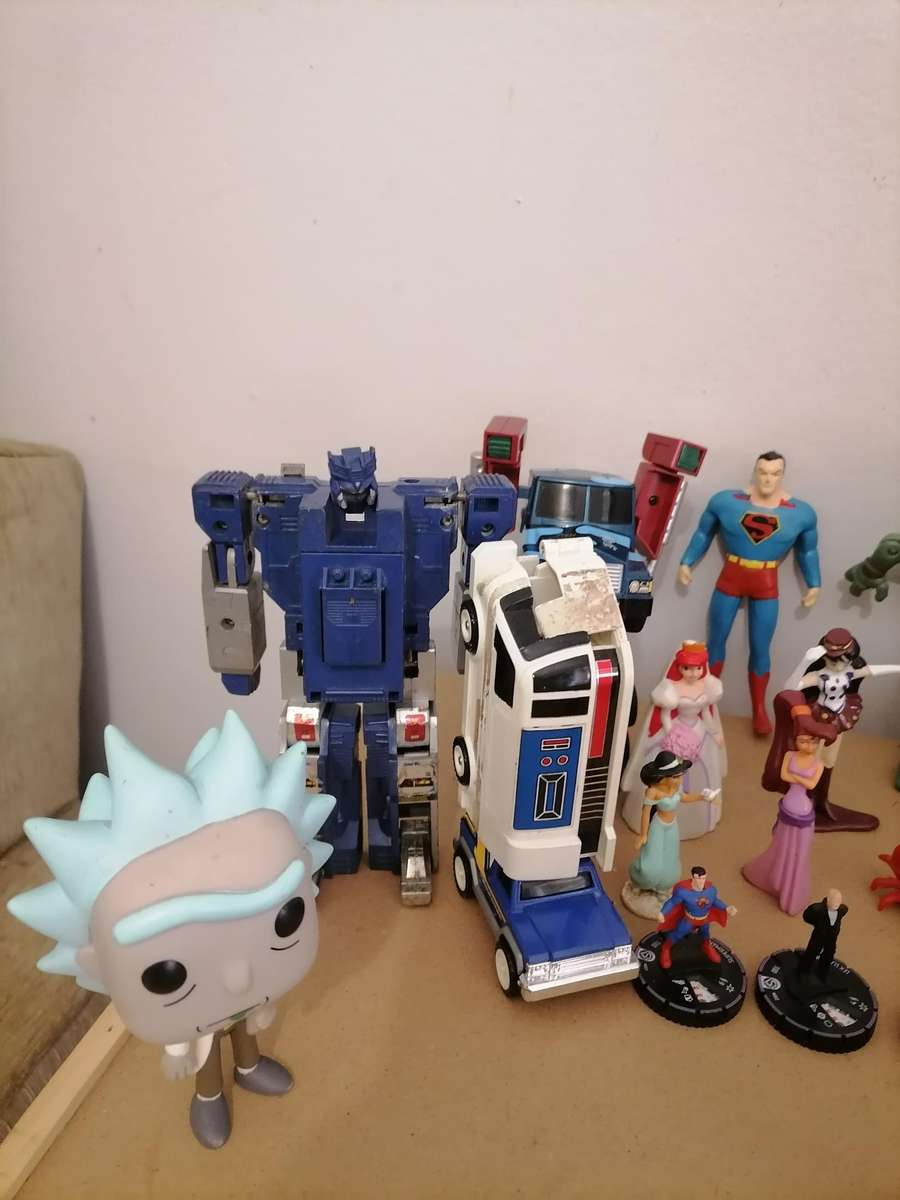 Vintage Figurines Bundle - 1986 Rare Bionic 6, Transformers, Star Wars, Lego, Batman, Playmobil