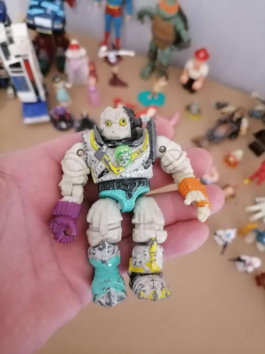 Vintage Figurines Bundle - 1986 Rare Bionic 6, Transformers, Star Wars, Lego, Batman, Playmobil