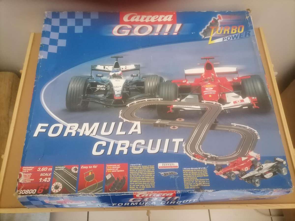 CARRERA 60800 GO!! FORMULA CIRCUIT 1/43 SLOT CAR SET - 100% COMPLETE - 100% WORKING