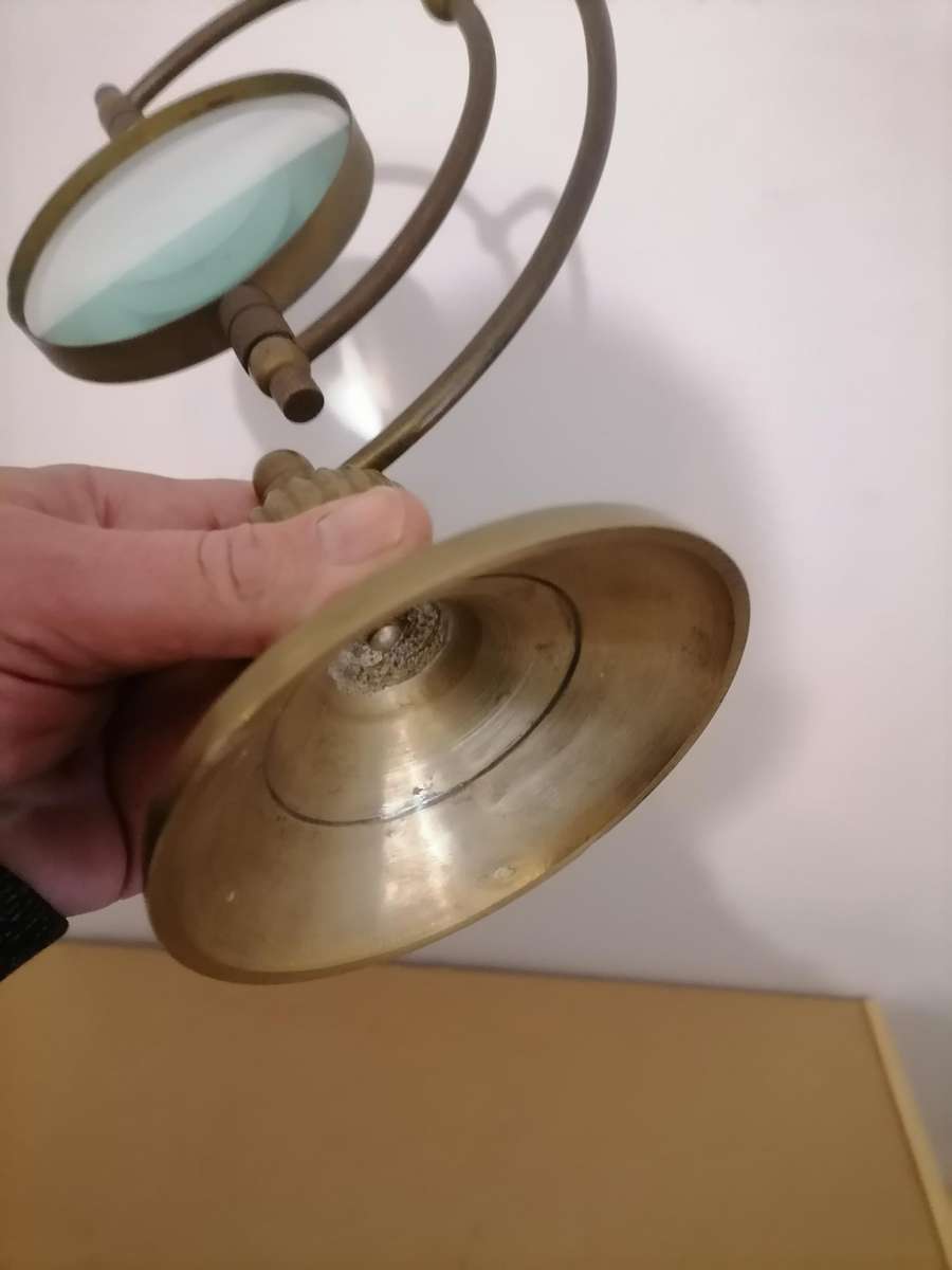 Solid Brass Table Top Magnifying Glass - AMAZING