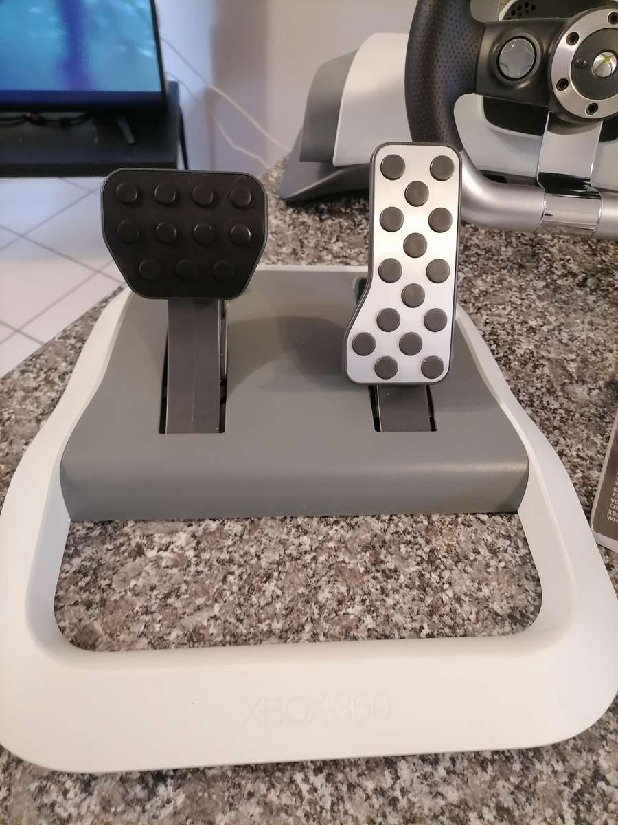 Microsoft Xbox 360 Wireless Racing Steering Wheel, Pedals, Clamp Mounting - BOOKLET/CD - VERY RARE