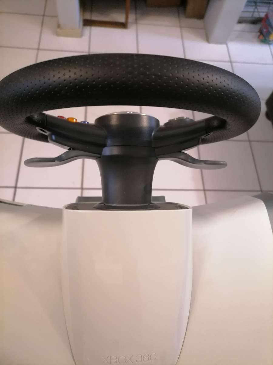 Microsoft Xbox 360 Wireless Racing Steering Wheel, Pedals, Clamp Mounting - BOOKLET/CD - VERY RARE