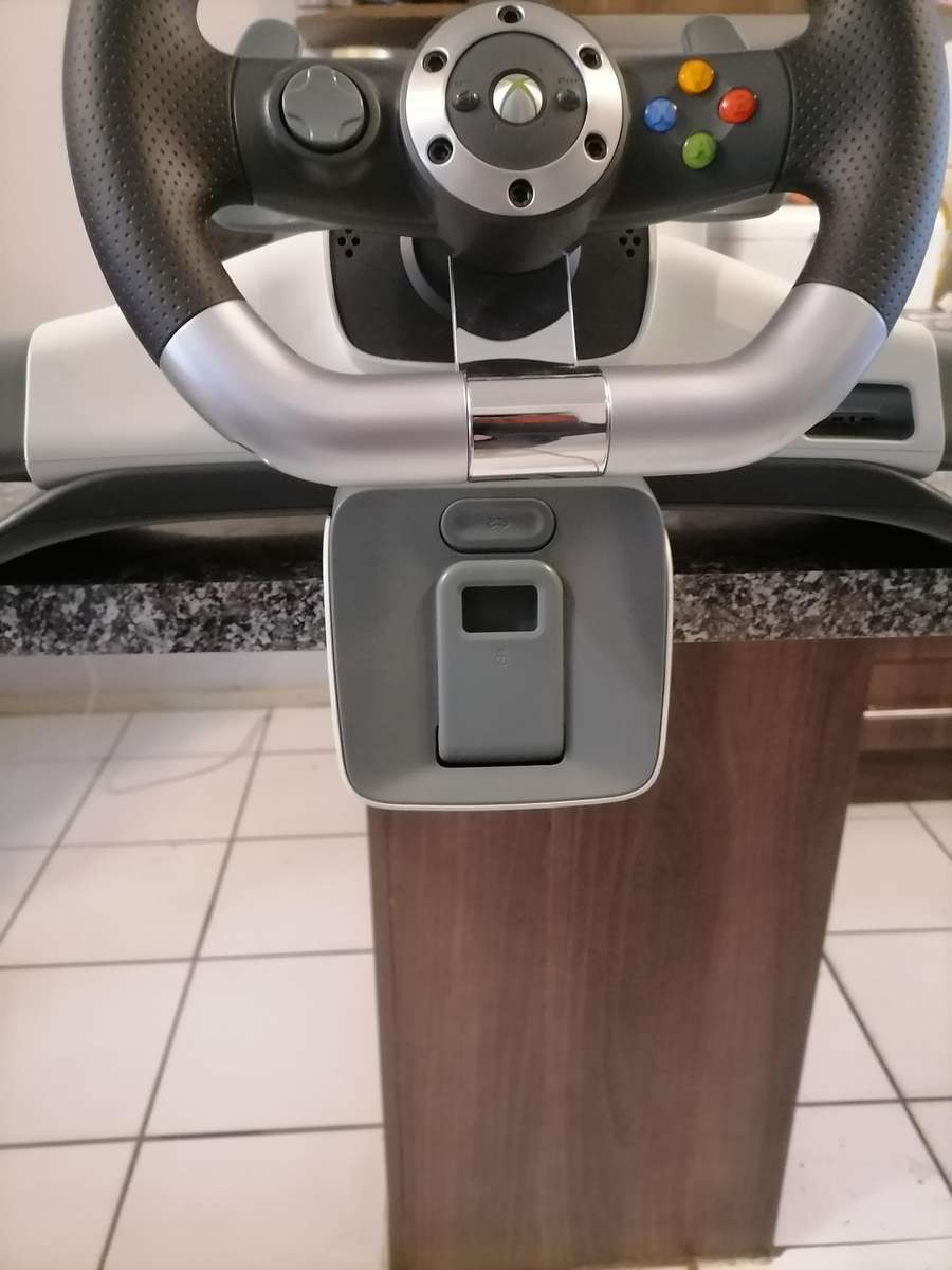 Microsoft Xbox 360 Wireless Racing Steering Wheel, Pedals, Clamp Mounting - BOOKLET/CD - VERY RARE