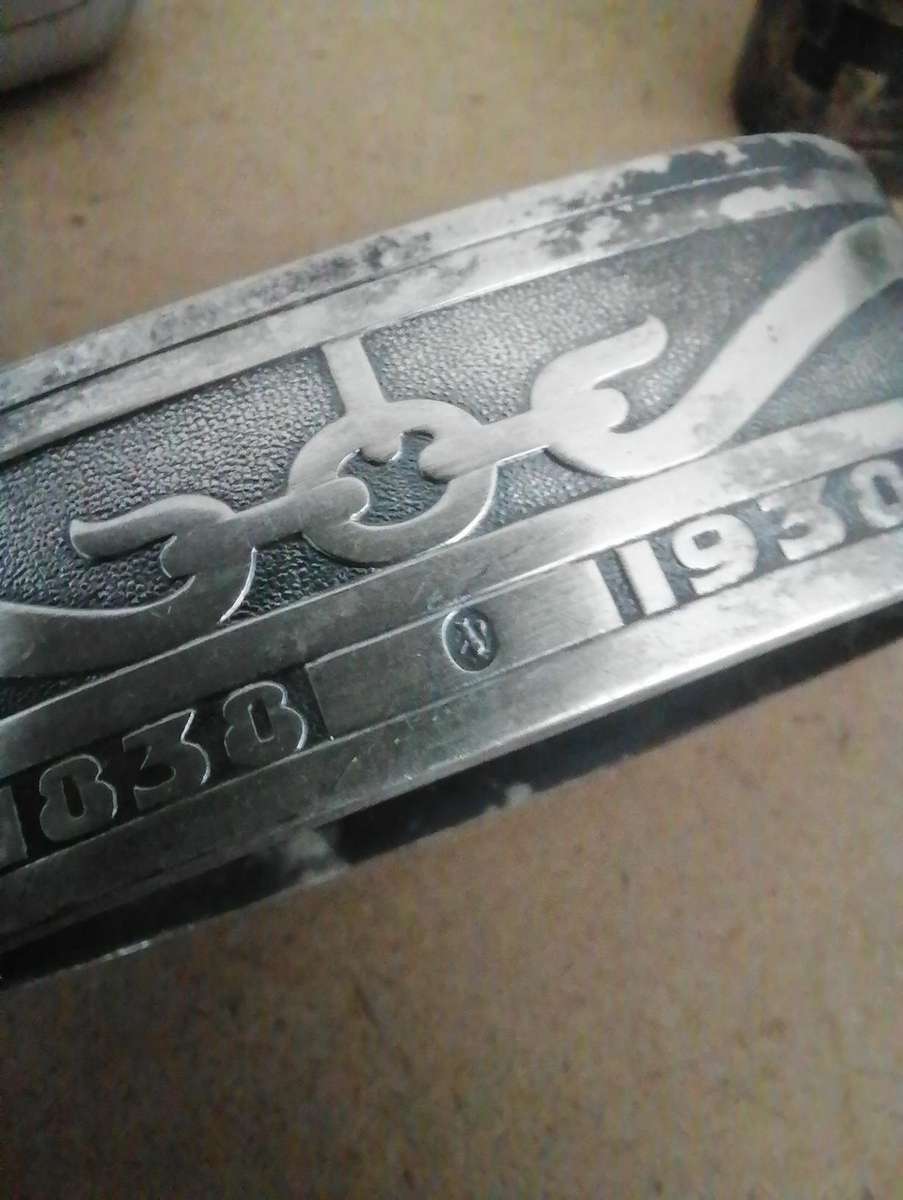 Set of Two Solid Silver Voortrekker Eeufees 1838-1938 Napkin Rings total weight 82, 37 grams Marked