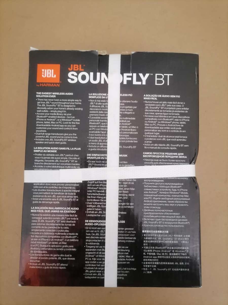 JBL SOUNDFLY BT - PLUG IN BLUETOOTH SPEAKER - BRAND NEW