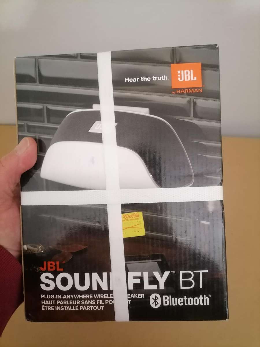 JBL SOUNDFLY BT - PLUG IN BLUETOOTH SPEAKER - BRAND NEW