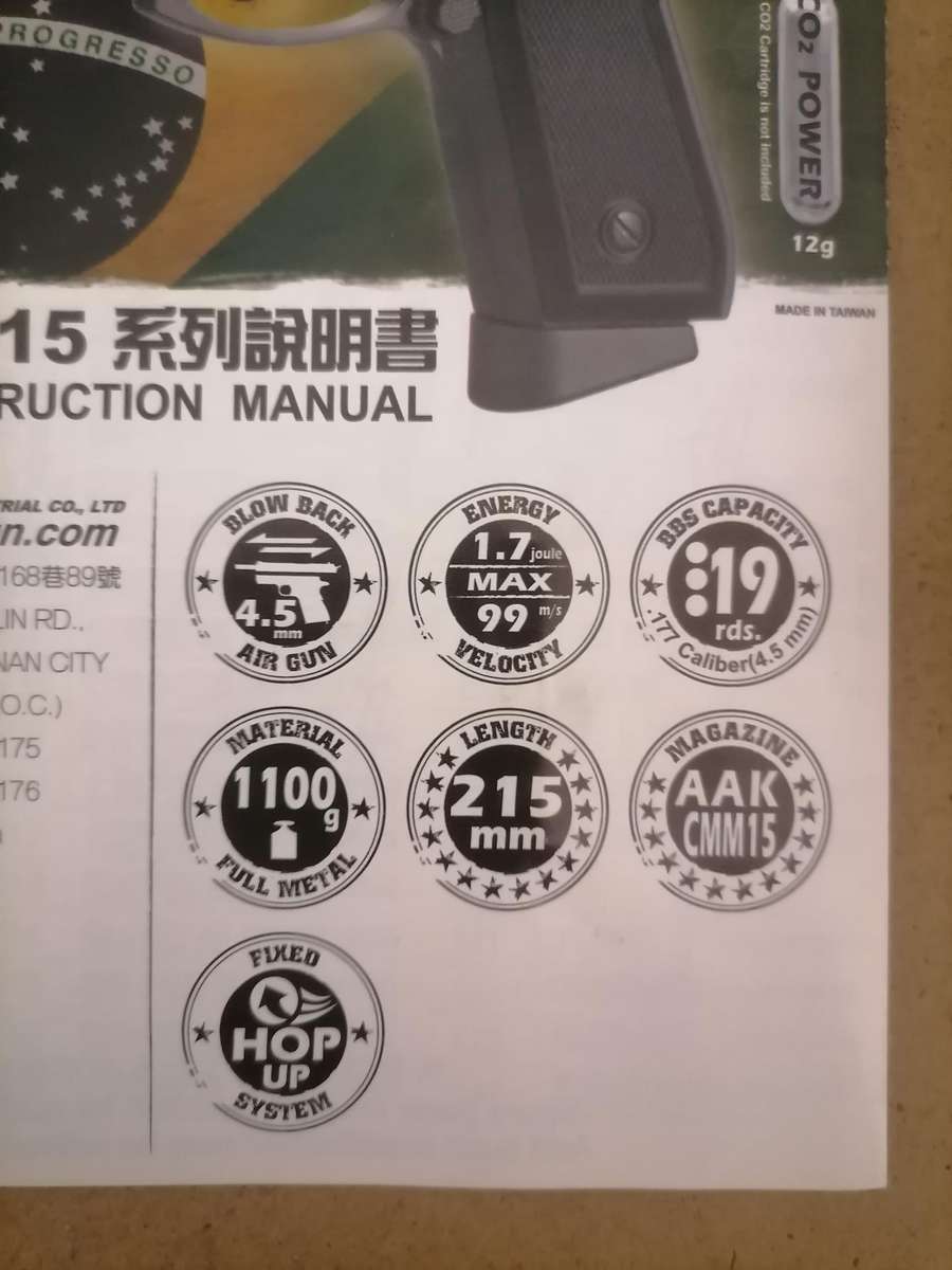 177 BB KWC Taurus PT92 Co2 Blow Back Air Pistol - New