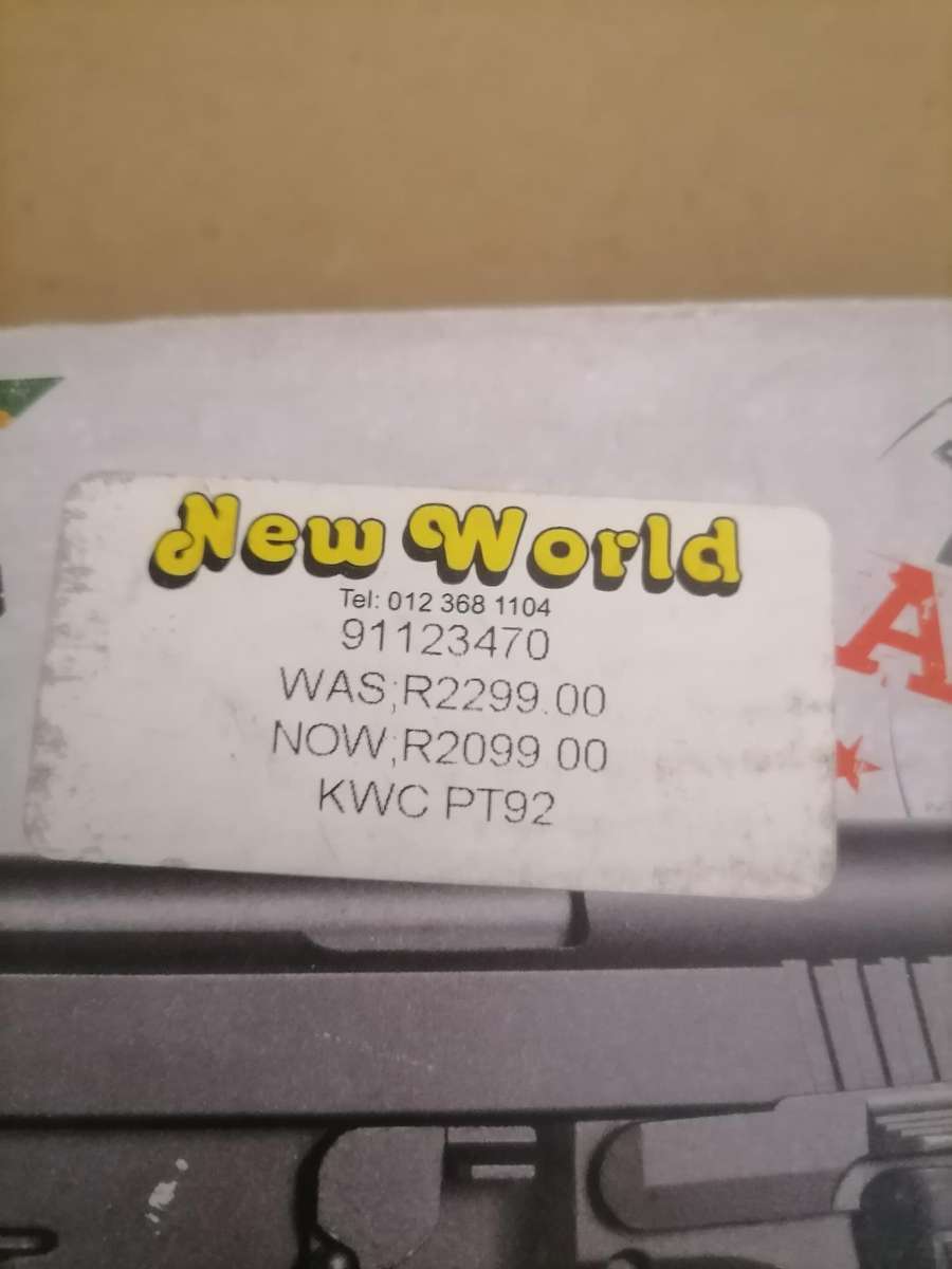 177 BB KWC Taurus PT92 Co2 Blow Back Air Pistol - New