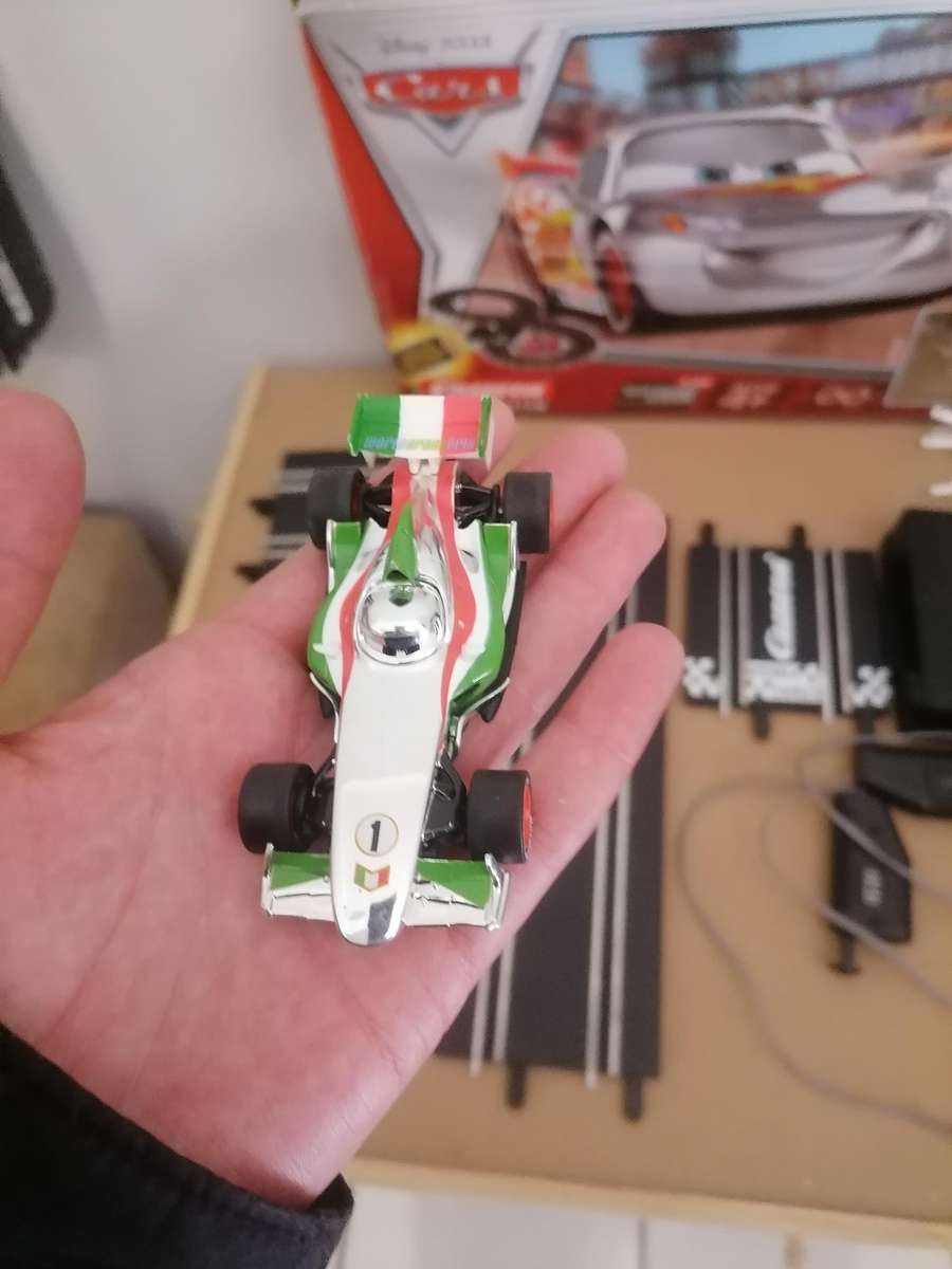 Silver Racer Series Disney Pixar Cars 1:43 Scale Carrera Slot Car Racing System - 100% COMPLETE WORK