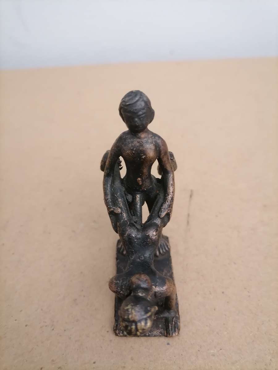 Vintage possibly Antique Rare Erotica Bronze Kamasutra Figurine
