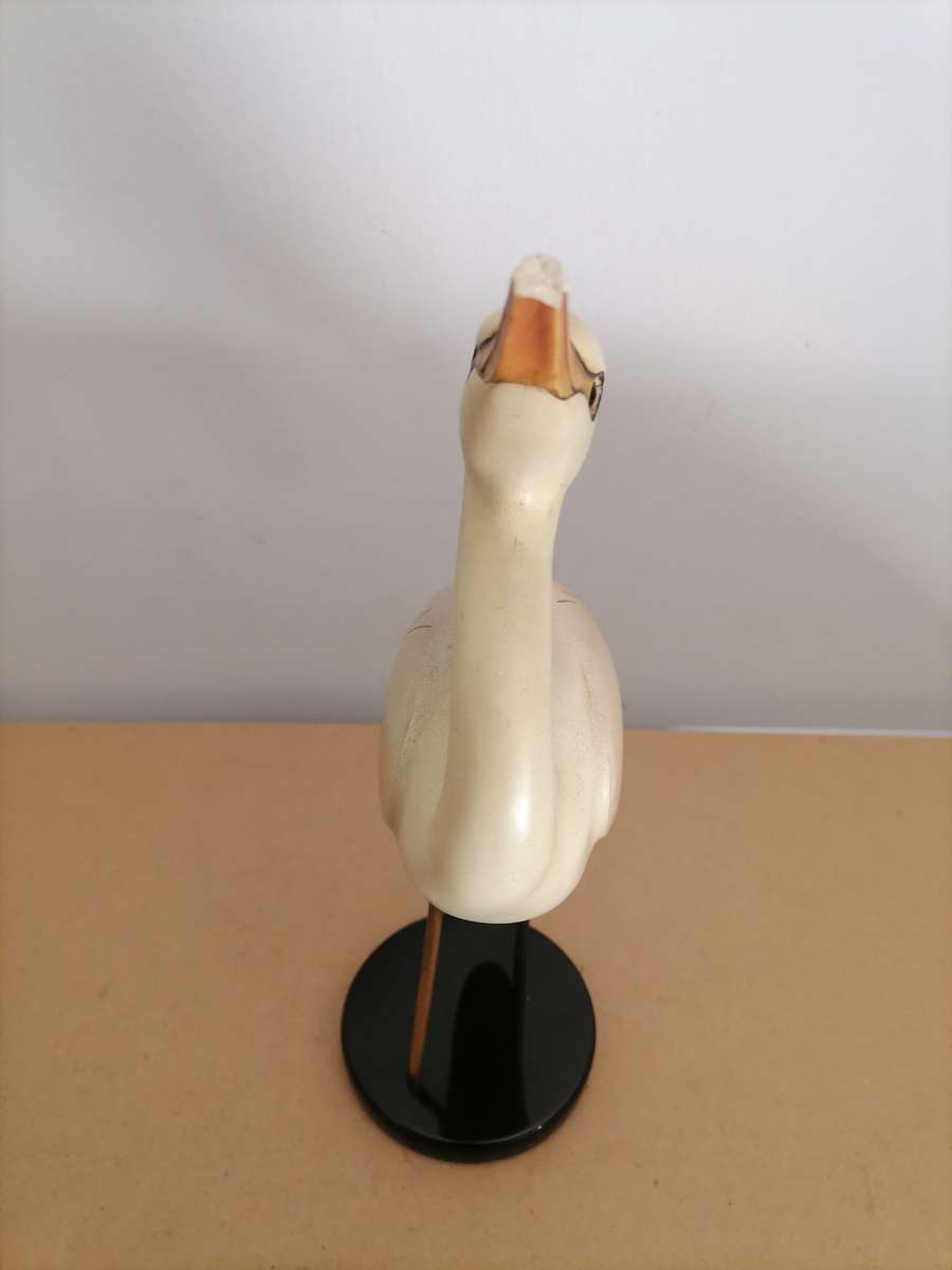 Feathers of Knysna carved and hand painted Cattle Egret Ltd Bird - 75/2000 - Selling as is