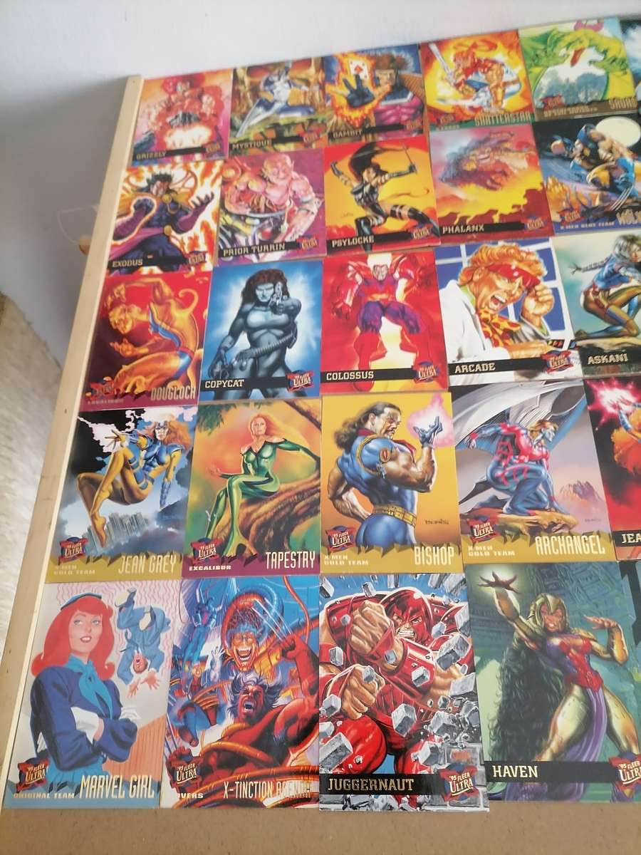 136 HUGE BUNDEL 1994/1995 Fleer Ultra X-Men - VG + AMAZING CONDITION - MARVEL COMICS