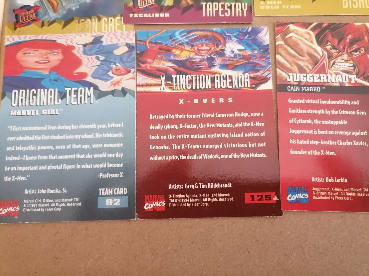 136 HUGE BUNDEL 1994/1995 Fleer Ultra X-Men - VG + AMAZING CONDITION - MARVEL COMICS