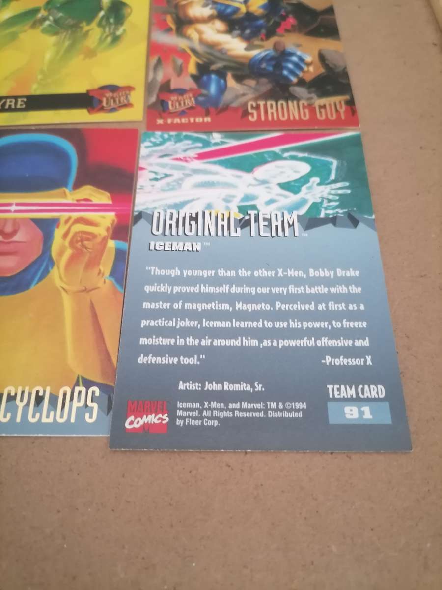 136 HUGE BUNDEL 1994/1995 Fleer Ultra X-Men - VG + AMAZING CONDITION - MARVEL COMICS