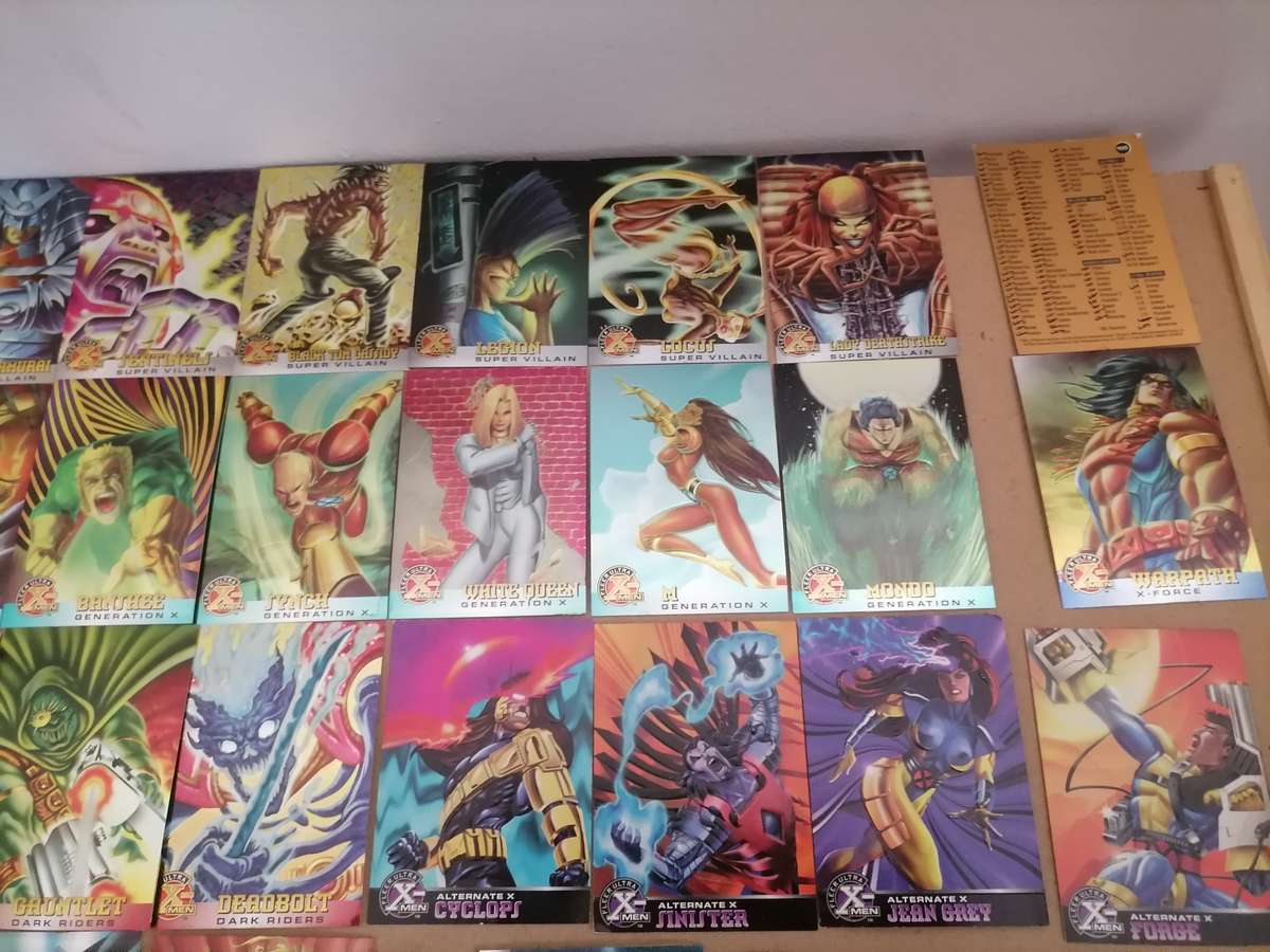 62 Huge Bundel - 1995 Fleer Ultra X-Men Cards - VG+ AMAZING CONDITION - MARVEL Entertainment