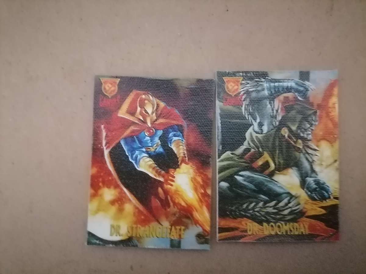 37 - 1996 AMALGAM COMICS CARDS - VG+ - LIMITED CANVAS CARDS - DC & MARVEL CHARACTERS