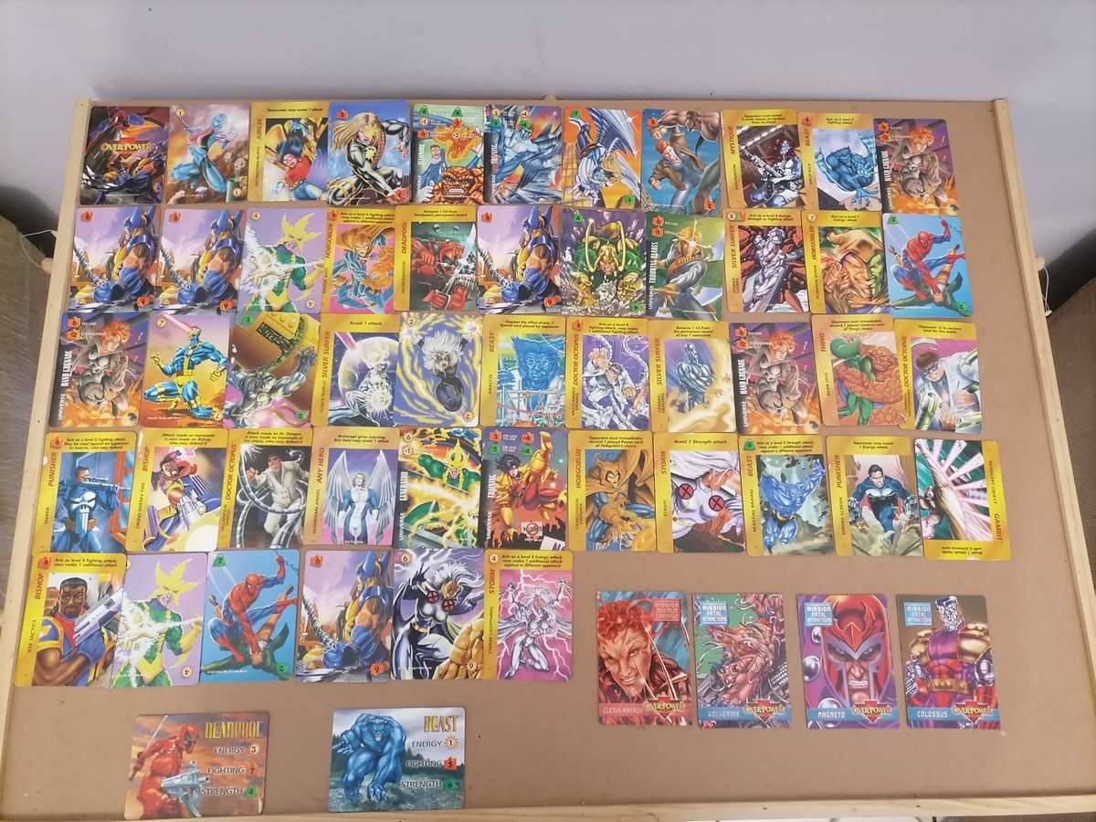 72 - 1995 MARVEL OVER POWER GAME CARD - VG + AMAZING CONDITION