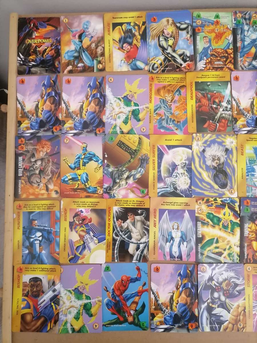 72 - 1995 MARVEL OVER POWER GAME CARD - VG + AMAZING CONDITION