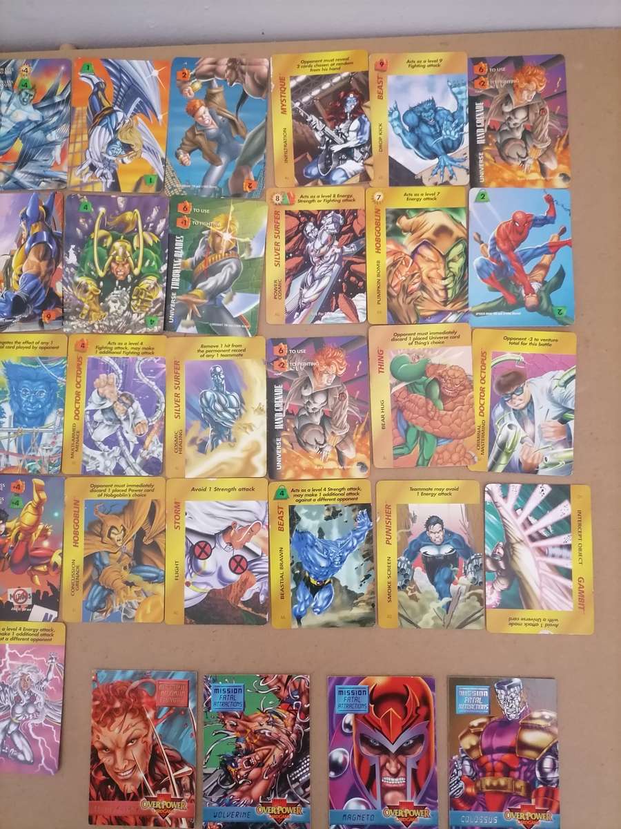 72 - 1995 MARVEL OVER POWER GAME CARD - VG + AMAZING CONDITION