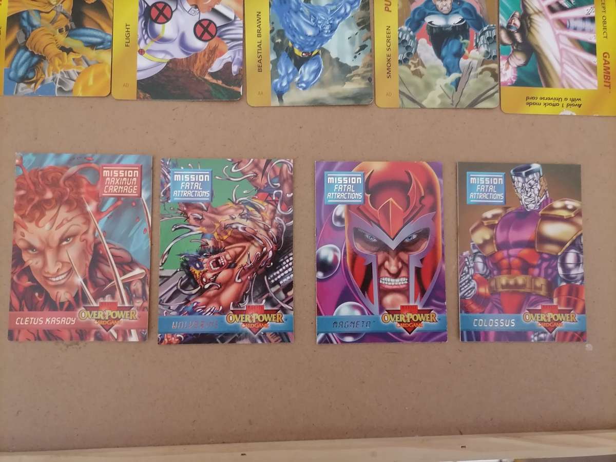 72 - 1995 MARVEL OVER POWER GAME CARD - VG + AMAZING CONDITION