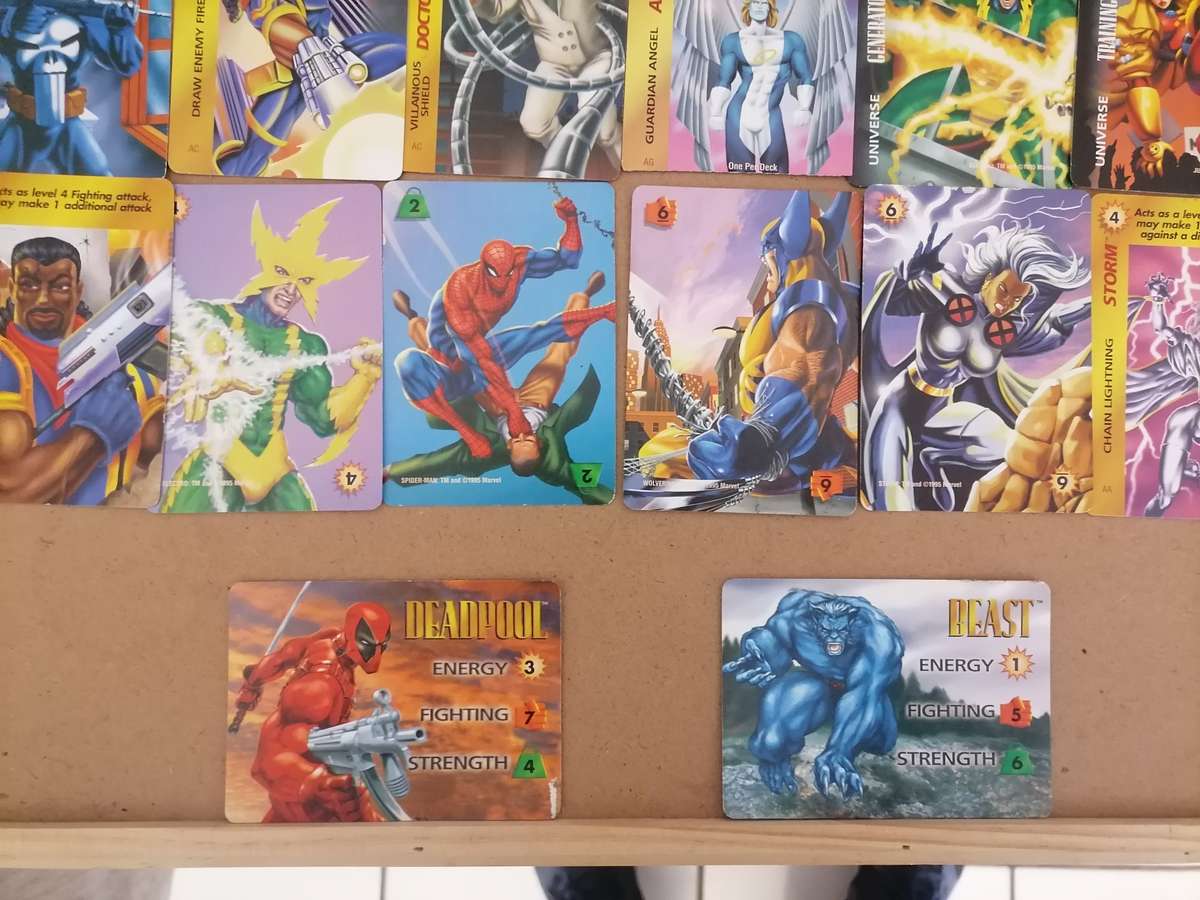 72 - 1995 MARVEL OVER POWER GAME CARD - VG + AMAZING CONDITION
