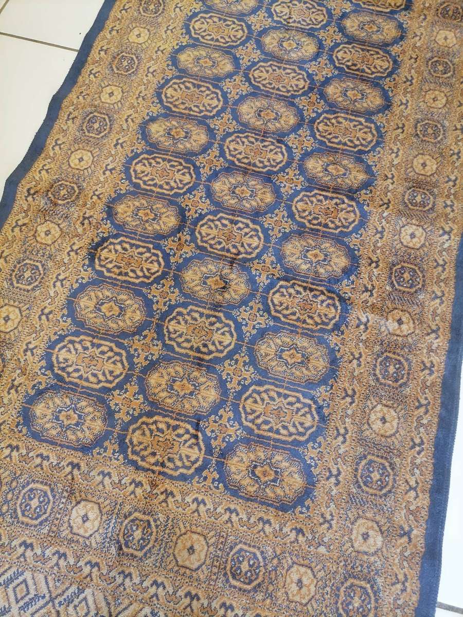 Shiraz Bokhara Blue Rug - 230 CM X 67 CM - AMAZING CONDITION
