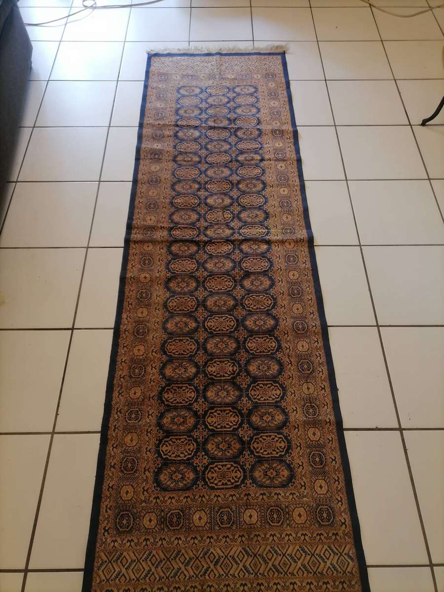 Shiraz Bokhara Blue Rug - 230 CM X 67 CM - AMAZING CONDITION