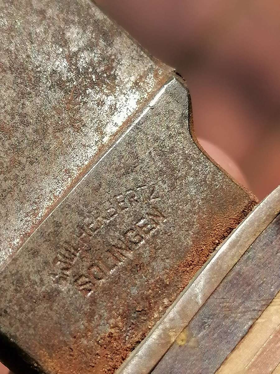 1940's - 1950's - Vintage C. Jul Herbertz German Soligen Rosterei Fixed Knife W/ Leather Sheath