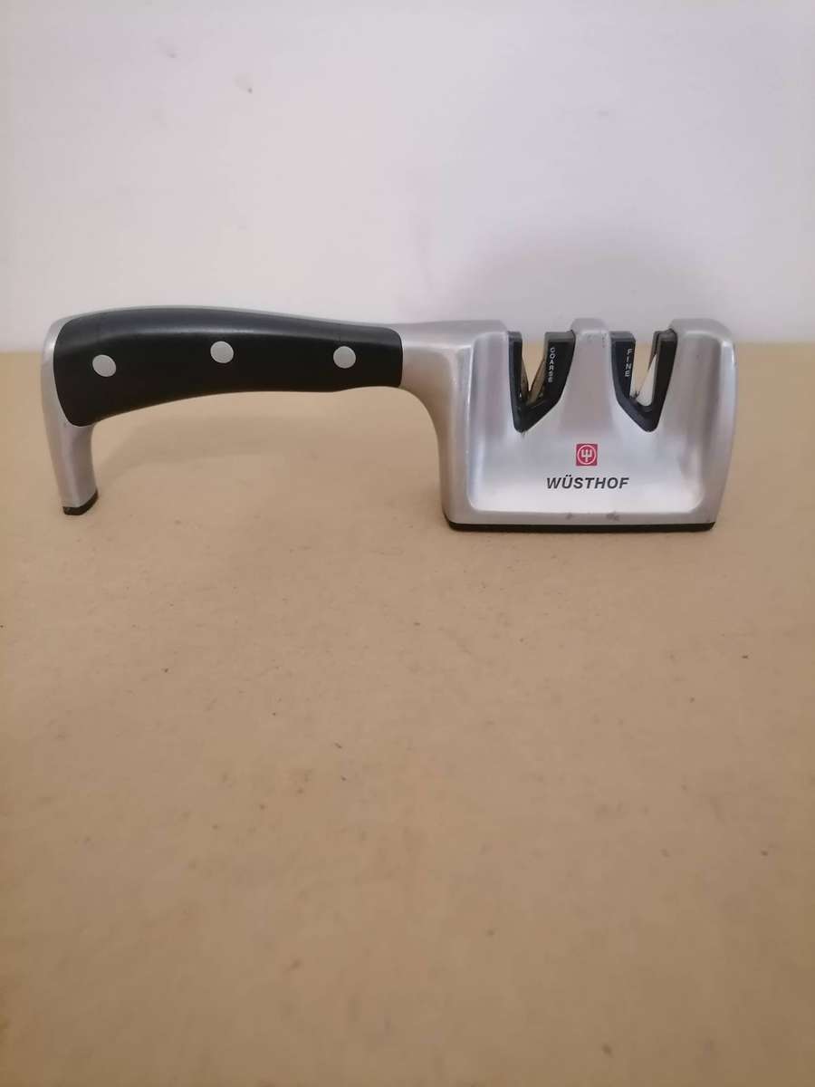Wusthof Dual Knife Sharpener Ceramic - AMAZING CONDITION - With plastic