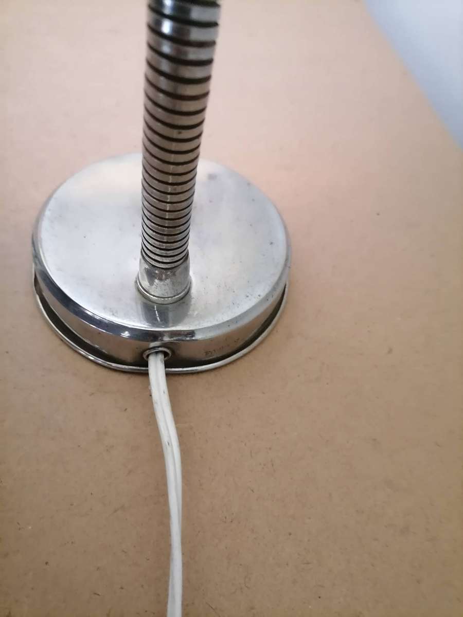 1930's Goose Neck made from real stainless steel 304 non magnetic lamp working 1 of 1