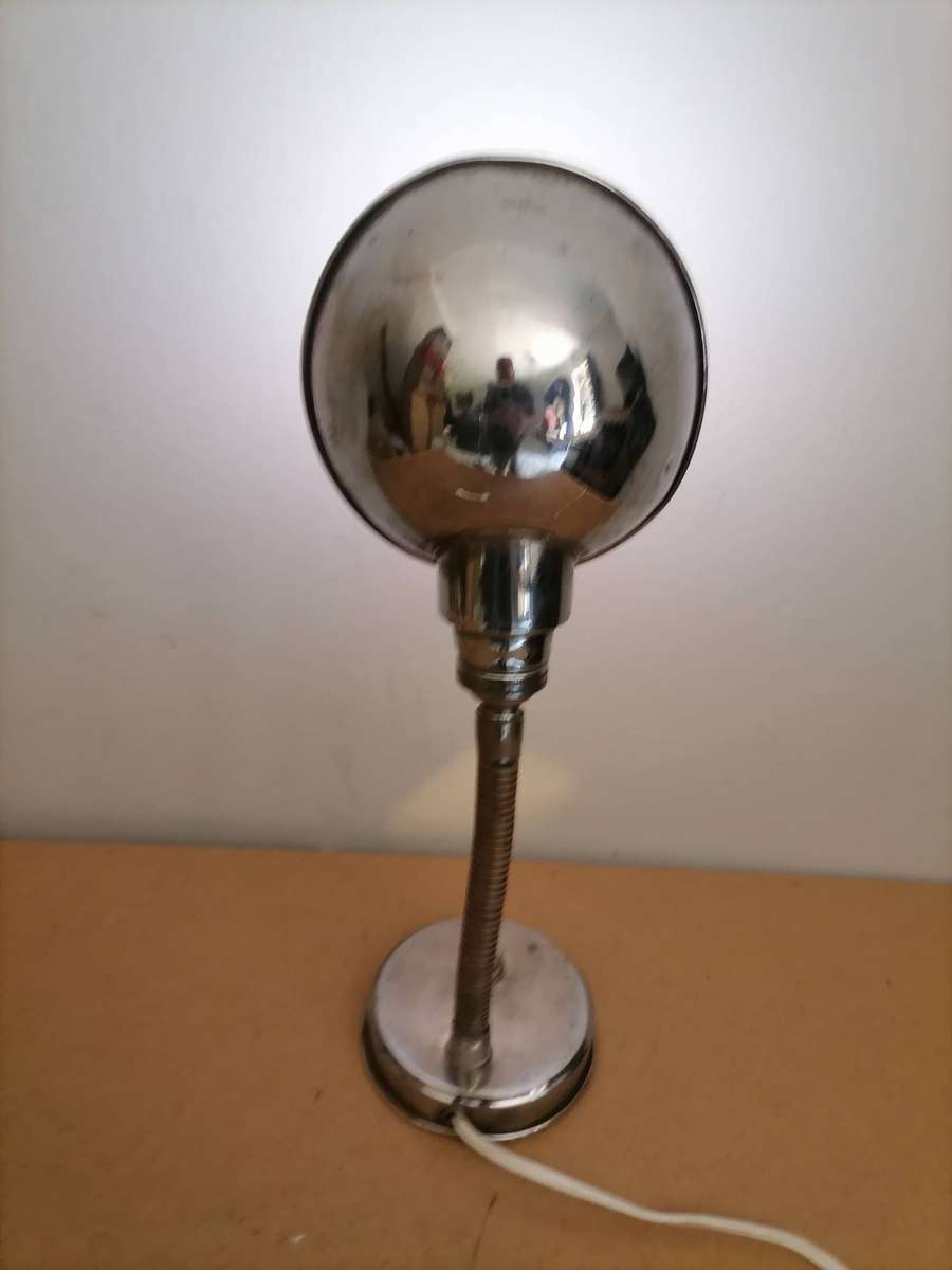 1930's Goose Neck made from real stainless steel 304 non magnetic lamp working 1 of 1