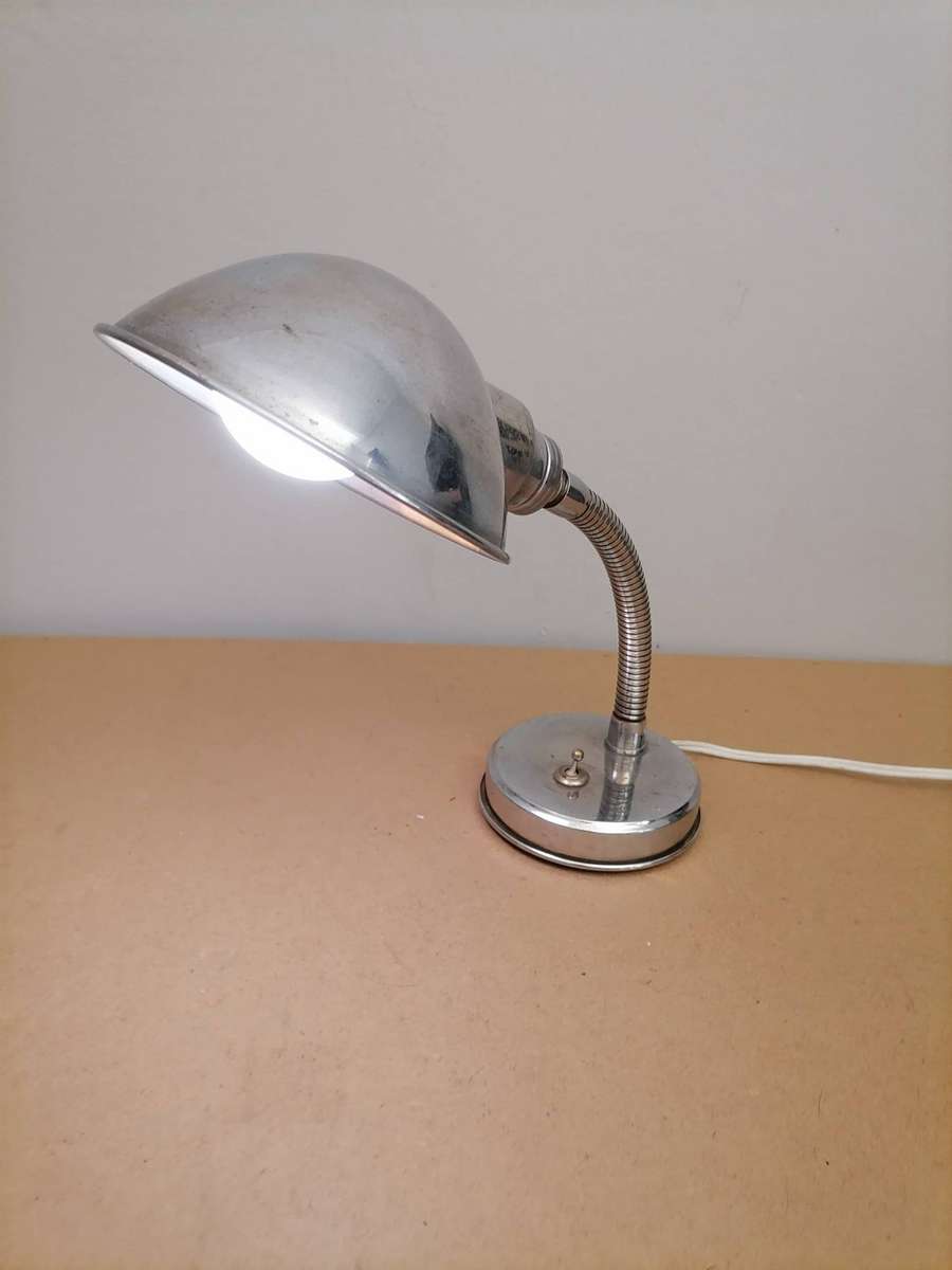 1930'sGoose Neck made from real stainless steel 304 non magnetic lamp working 1 of 2