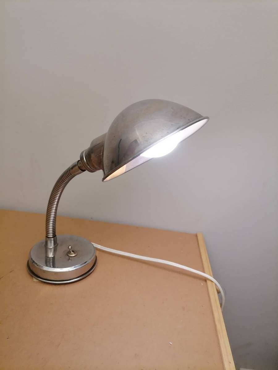 1930'sGoose Neck made from real stainless steel 304 non magnetic lamp working 1 of 2