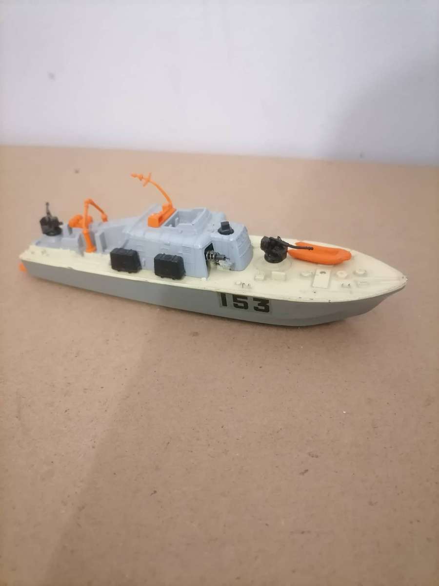 DINKY MOTOR PATROL BOAT DIECAST TOY ENGLAND - 17 CM - MINT CONDITION